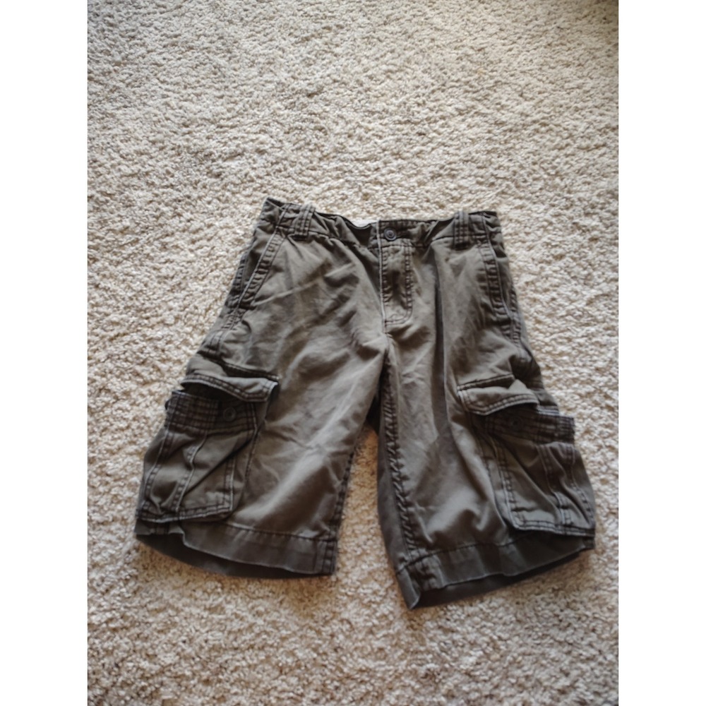 Vintage Y2K Aeropostale A87 Cargo Shorts Mens 28 Olive Green Utility Military...